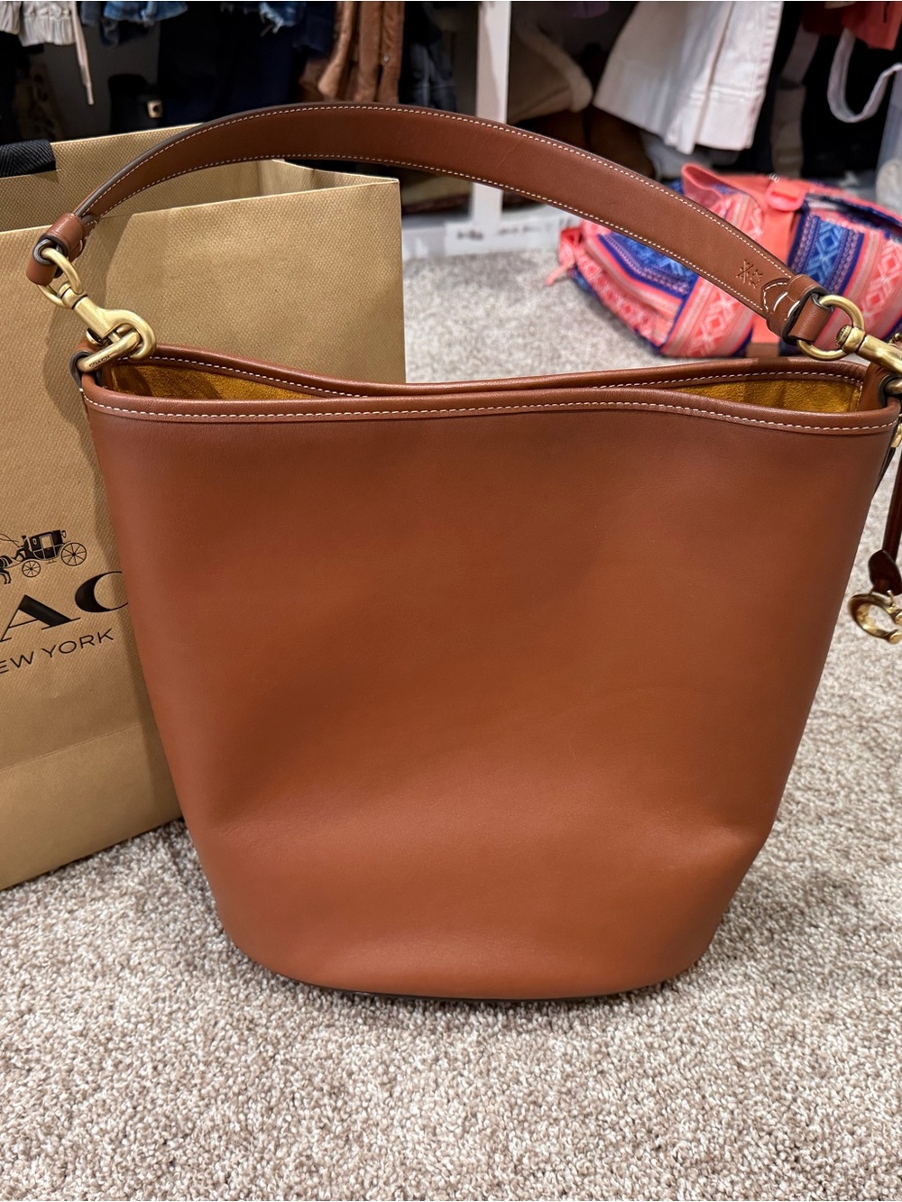 Coach Leather Dakota Bag in Tan- Brown